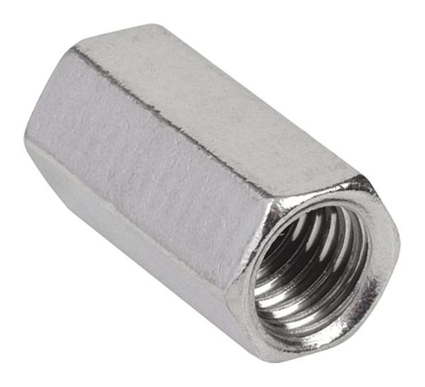 Rod Coupling, Thrd, 3/8in, 1-1/8inL, 316 SS