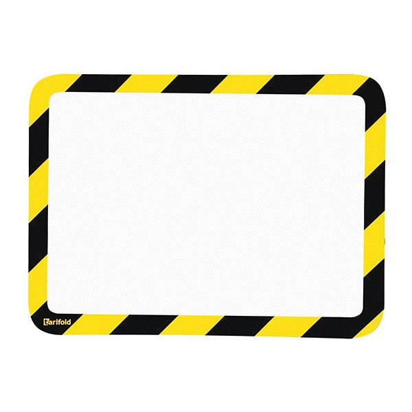 Sign Holder, Yellow/Black, 1/8 in. H, PK2