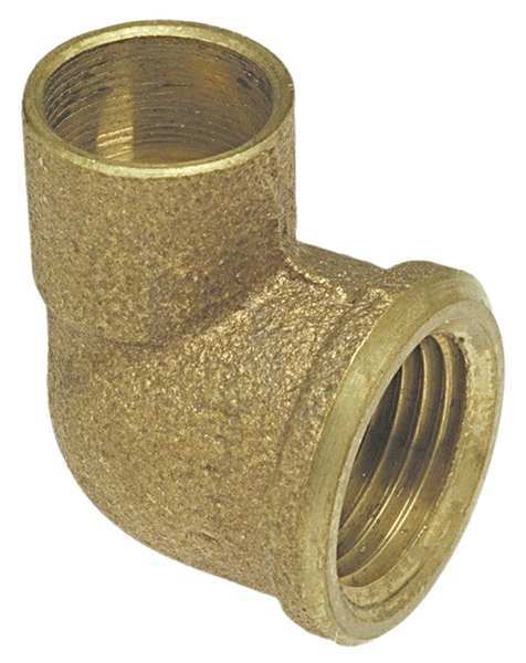 Elbow, 90, Cast Bronze, C x FNPT, 1/2 In