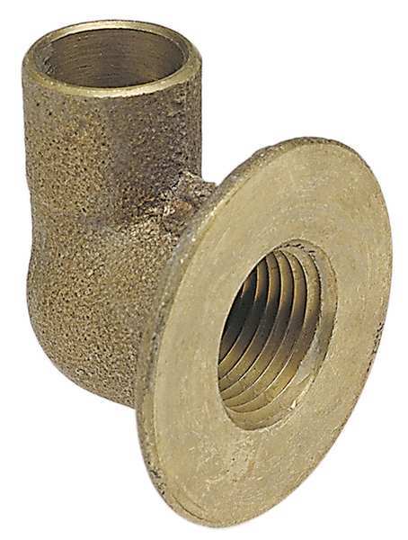 Flanged Sink Elbow, 90, Cast Bronze