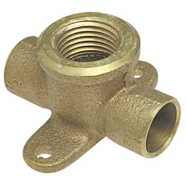 Drop Tee, Low-Lead Cast Bronze, C x C x C