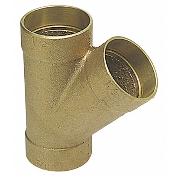 DWV 45 Wye, Cast Bronze, C x C x C, 2 In