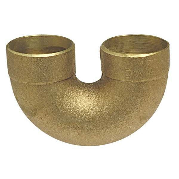 DWV Return Bend, Cast Bronze, 1-1/2 In