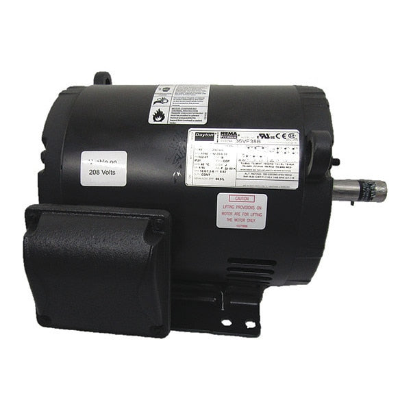 3-Phase General Purpose Motor, 5 HP, 182/4T Frame, 230/460V AC Voltage, 1,760 Nameplate RPM