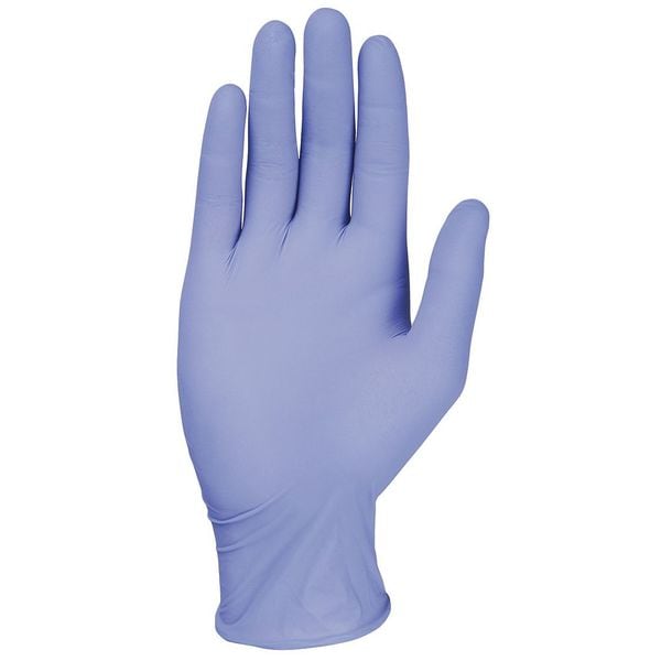 Disposable Gloves, Nitrile, Powder Free, Blue, M, 200 PK