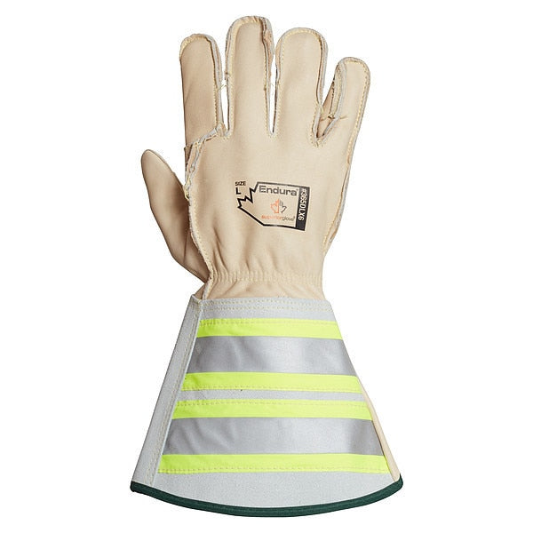 Gloves, White, L, Horsehide, PR