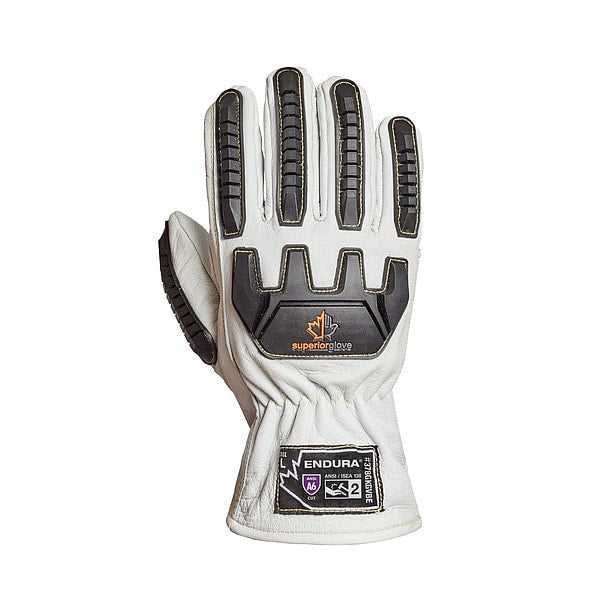 Work Gloves, Drivers, L, Leather, PR