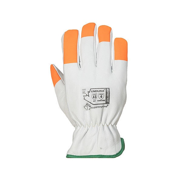 Work Gloves, Drivers, S, Leather, PR