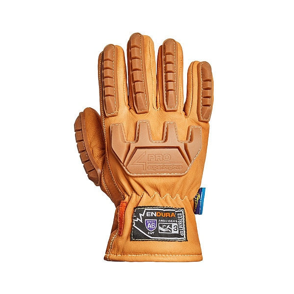 Work Gloves, Drivers, 3XL, Leather, PR