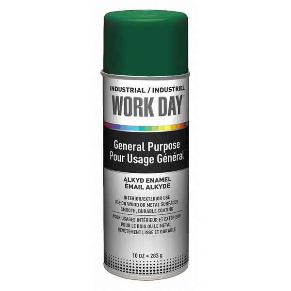 Spray Paint, Green, Gloss, 10 oz