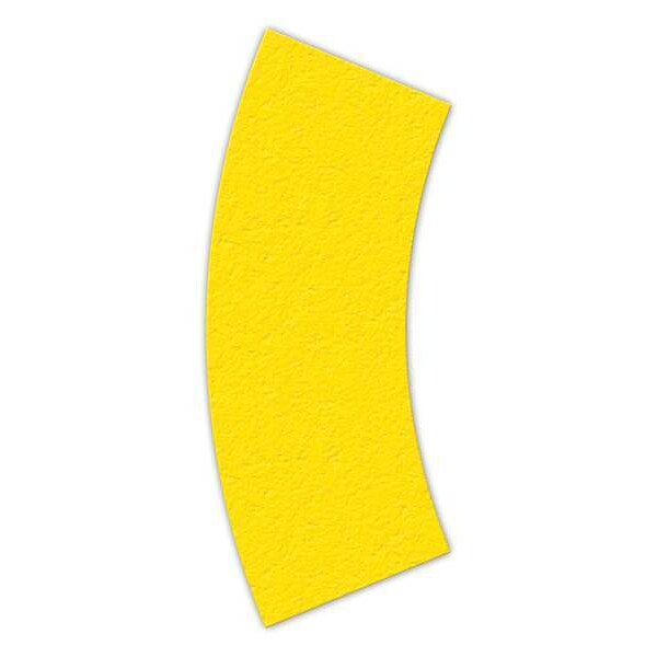 FloorMrkngTape, Arc, Yelw, 6Lx2-1/2inW, PK25