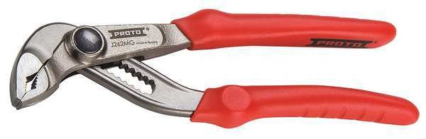 7 in V-Jaw Lock Joint Pliers Serrated, PVC Grip
