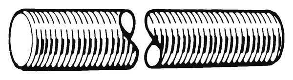 Fully Threaded Rod, M16-2mm, 1 m, Steel, Grade B7, Black Oxide Finish