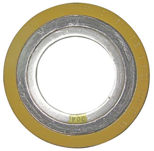 Spiral Wound Metal Gasket, 1/2 In, 304SS