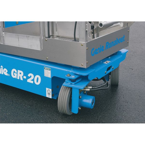 Runabout Electric Aerial Work Platform, Yes Drive, 350 lb Load Capacity, 6 ft 6 in Max. Work Height