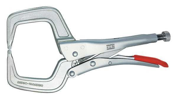 11 1/64 in Locking Adjusting Plain Grip Locking Plier
