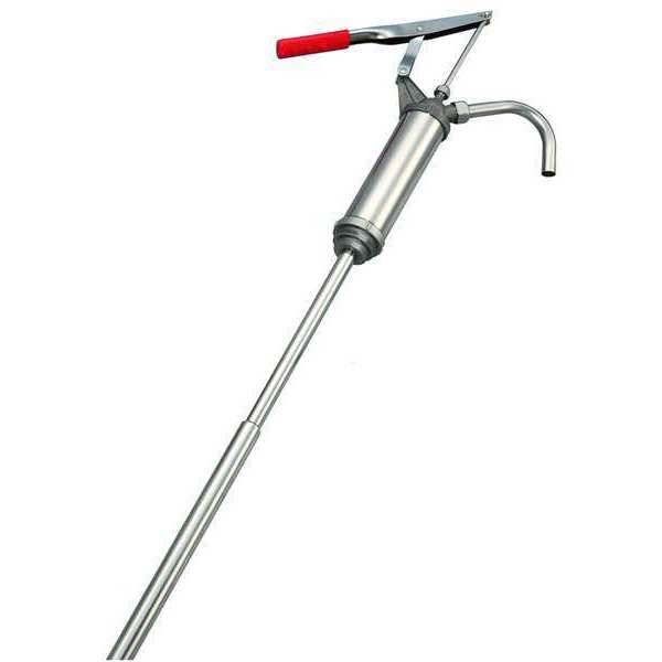 Hand Drum Pump, Stainless Steel, 3/4In OD