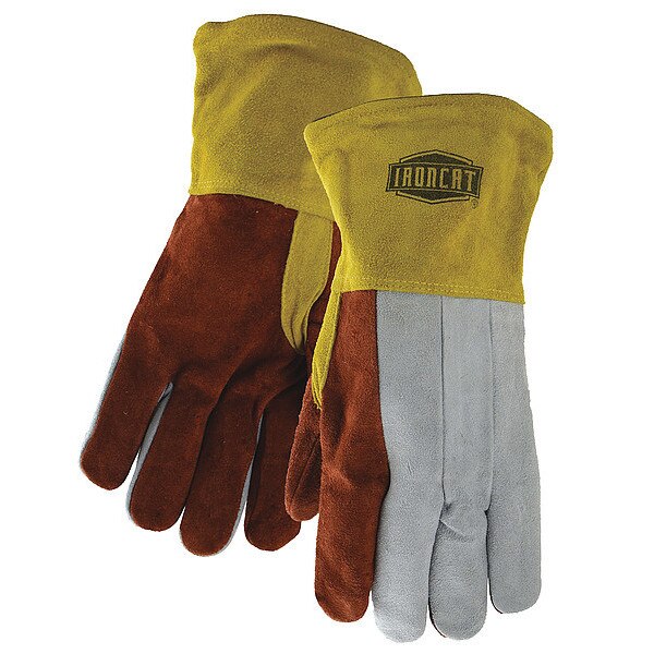 Welder Gloves, Leather, Split Foundry, PK12