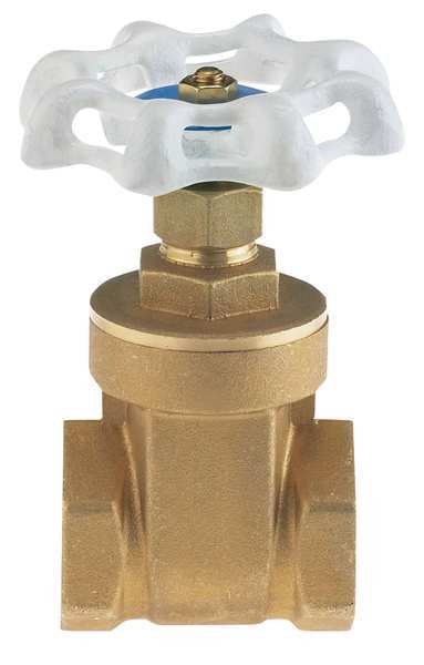 Gate Valve, 2 In., Low Lead Brass