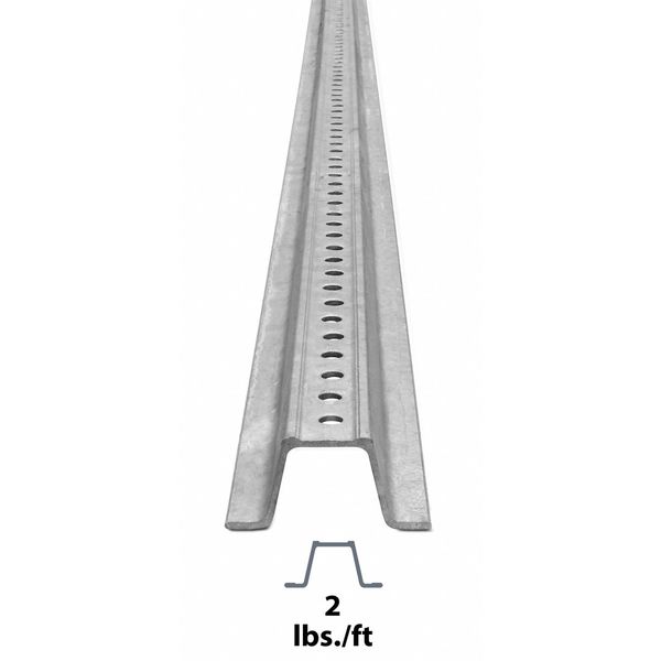 Sign Post, Silver, Steel, 8 ft L