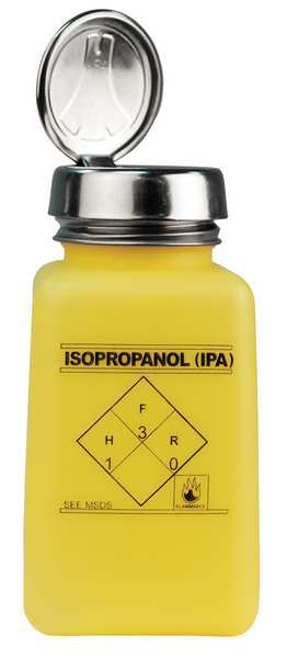 Bottle, One-Touch Pump, 6 oz, Yellow