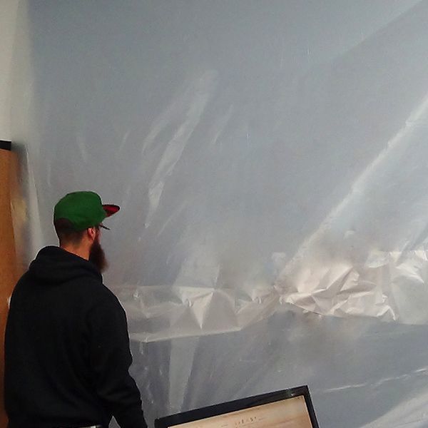 Static Film, Painters Tape Edge, 10x100 ft