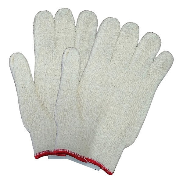 Heat Resist Gloves, Wht, S, Terry Cloth, PR