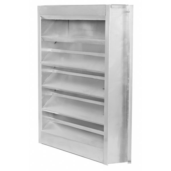 Louver, Wall Opening 24 x 36 In, Aluminum