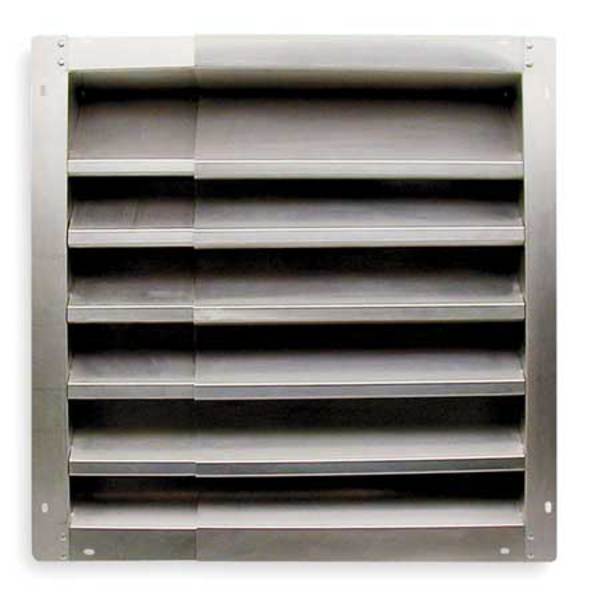 Louver, Intake, 21-36 In, Aluminum