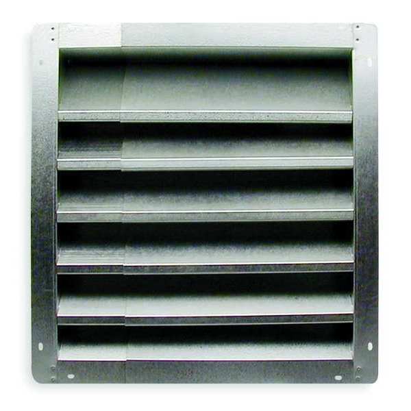 Louver, Intake, 24-42 In, Aluminum
