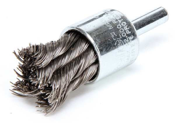 Knot Wire End Wire Brush, Steel, 3/4