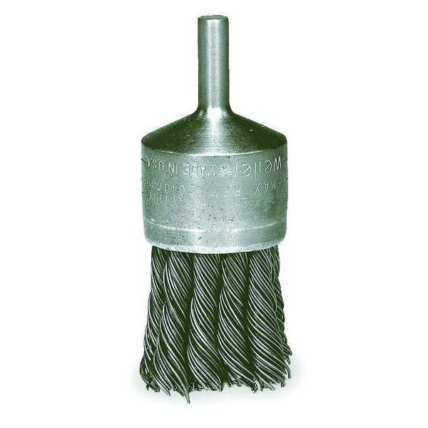 Knot Wire End Wire Brush, Steel, 3/4
