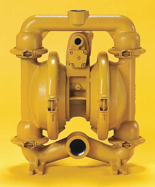 Double Diaphragm Pump, Aluminum, Air Operated, PTFE, 70 GPM
