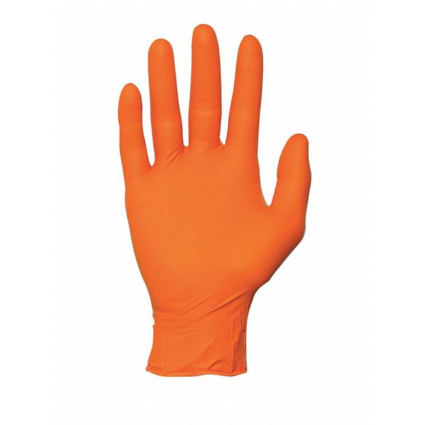 Microflex Disposable Nitrile Gloves, Exam Grade, Powder-Free, XL, (10), Hi-Vis Orange, 100 Pack