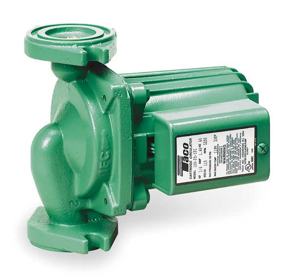 HVAC Circulating Pump, 1/8 hp, 115V, 1 Phase, Flange Connection