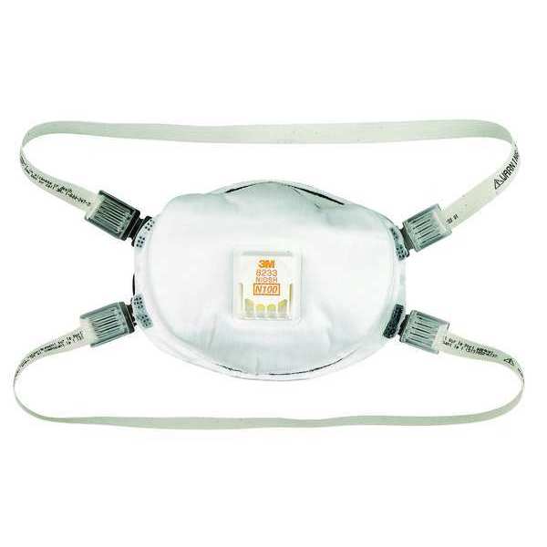 N100 Disposable White Particulate Respirator w/ Valve