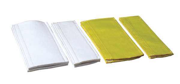 Wear Pad, 4 In X 12 In, Yellow