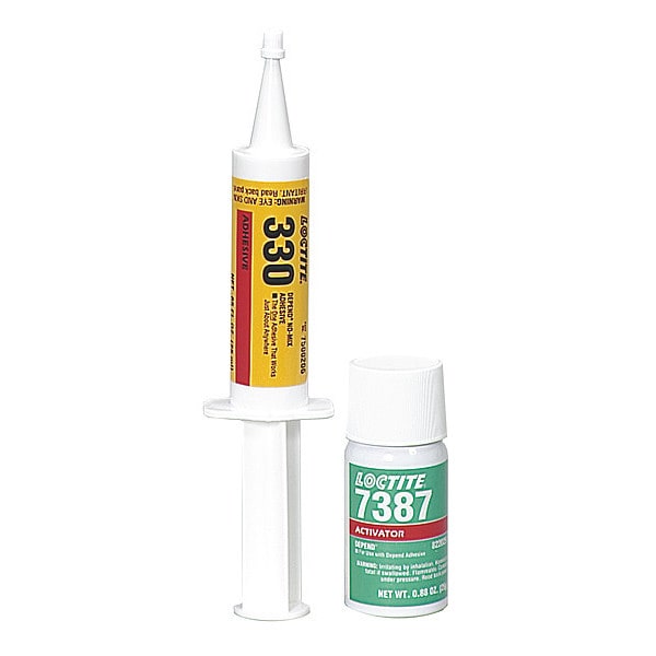 Acrylic Adhesive, 25 ml, Syringe, Yellow, AA330