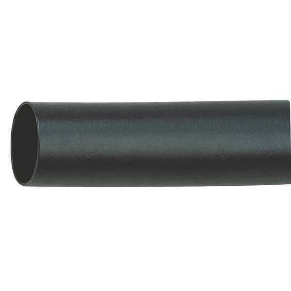 Shrink Tubing, 0.8in ID, Black, 4ft, PK20