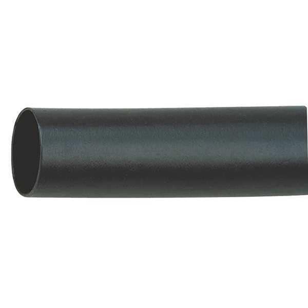 Shrink Tubing, 0.354in ID, Black, 4ft, PK12