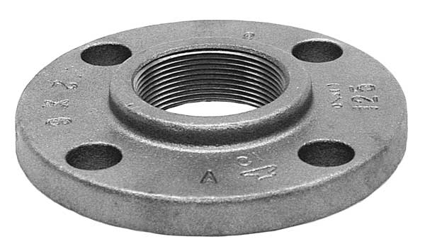 Cast Iron Threaded Flange, Faced and Drilled Class 125