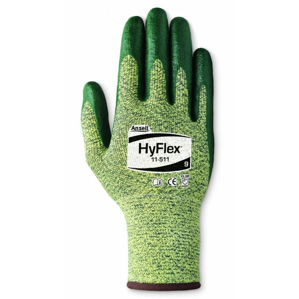 Cut Resistant Coated Gloves, A5 Cut Level, Nitrile, M, 1 PR