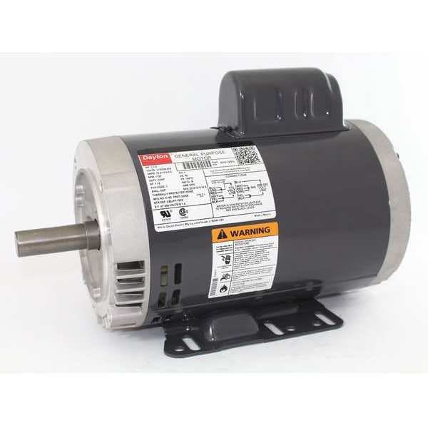 Capacitor-Start General Purpose Motor, 1 1/2 HP, 115/208-230V AC Voltage, 145TC Frame