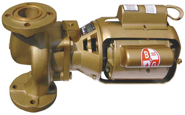 Hydronic Circulating Pump, 1/4 hp, 115V, 1 Phase, Flange Connection