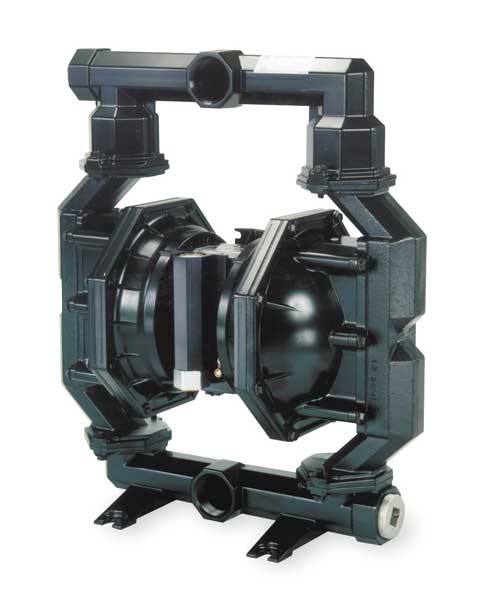 Double Diaphragm Pump, Aluminum, Air Operated, Santoprene, 160 GPM