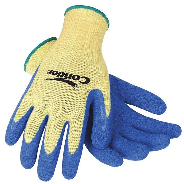 Cut Resistant Coated Gloves, A3 Cut Level, Natural Rubber Latex, L, 1 PR
