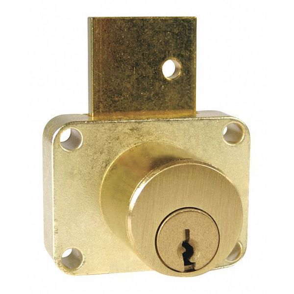 Deadbolt Drawer Lock, Brass