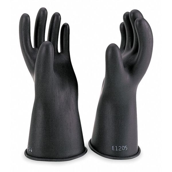 Electrical Gloves, Class 0, Black, Sz 11, PR