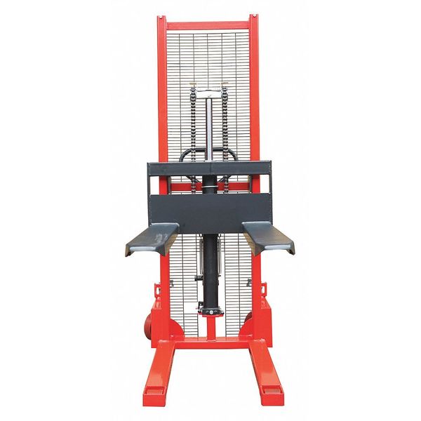 Fixed Base Hydraulic Stacker, Load Cap. 2000 lb.