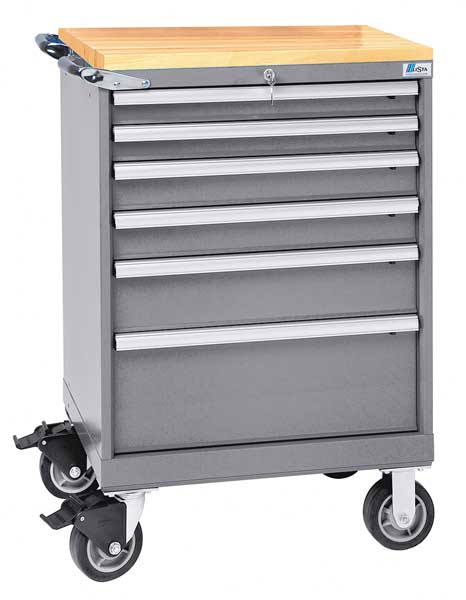 Mobile Service Bench, Light Gray, 165 lb.